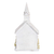 Lighted Figurine Church Snow Wreath 9.5H