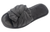 Women's Indoor Twist Ribbon Plus Open Toe House Slippers