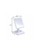 9" White Wood Square Freestanding Framed Makeup Shaving Tabletop Mirror