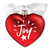 Ornament Heart Joy Ribbon Hang