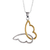 Necklace I Said A Prayer Butterfly 2Tone