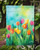 Flowers in Watercolor Decorative Flag