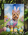 Australian Terrier Easter Egg Hunt Garden Flag