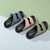 Women's Cushioned Two Strap Footbed Lightweight Open Toe Slide Sandals