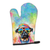 Pug Hippie Dawg Oven Mitt