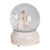 Waterglobe Musical Silent Night White