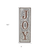 19" X 6" Gray and Brown Handcrafted Joy Metal Wall Decor