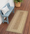 6' Natural Geometric Indoor Outdoor Runner Rug