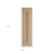 6' Natural Geometric Indoor Outdoor Runner Rug