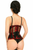 Top Drawer Crushed Velvet Steel Boned Waist Cincher Corset