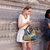 Fair and Square Two Tone Journey Canvas Shoulder Bag