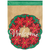 Welcome Christmas Wreath Flag Burlap
