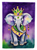 Elephant King of Mardi Gras House Flag