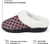 Roxoni Womens Cozy Memory Foam Slippers, Fuzzy Warm Faux Fur, Indoor Outdoor Rubber Sole