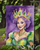 Queen of Mardi Gras Garden Flag