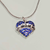 Love MOM Heart Shaped Pendant With Crystals And Chain