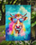 Hippie Animal Malvi Cow Garden Flag
