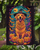 Golden Retriever Witchy Halloween Garden Flag