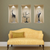 Set of Three Aga Faux Niche 3D Peel and Stick Wall Decals