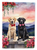 Labrador Retriever Two Hearts Garden Flag