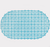 Blue Transparent Stone Pebble PEVA Shower Curtain Liner