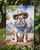 English Bulldog Cowboy Welcome Garden Flag