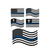 Sticker Blue Line Flag Collection