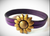 Children's Flower Leather Bracelet (Silver or Brass)
