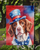 Brittany Spaniel Patriotic American Garden Flag