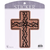 Sticker Brown Cross With Crown Of Thorns