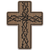 Sticker Brown Cross With Crown Of Thorns