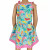 AnnLoren Little Big Girls Mermaid Sea Creatures Dress Cotton Knit Sleeveless Spaghetti Straps Clothes