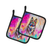 Hippie Animal Zebra Pair of Pot Holders