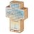 Tabletop Plaque Cross Sailboat Bade