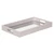 16" White Shagreen and Mirror Tray