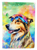 Collie Hippie Dawg Garden Flag