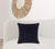 20" Black Cotton Throw Pillow