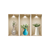 Set of Three Asa Faux Niche 3D Peel and Stick Wall Decals