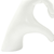 4" White Resin Heart Hands Tabletop Sculpture