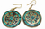 Mosaic Round Earrings