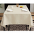 Ivory PEVA Vinyl Tablecloth With Flannel Backing Table Cover