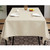 Ivory PEVA Vinyl Tablecloth With Flannel Backing Table Cover