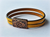 Silver/Copper Tribal Leather Bracelet