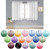 Taupe 3 Piece Anti-Slip Leaf patch Bathroom Mat Set