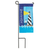 Natucial Lighthouse Welcome Mini Flag With Flag Pole Stake