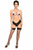 Stretchy Body Harness with Silver Hardware
