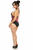 Top Drawer Patent & Fishnet Underbust Corset