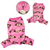Silly Monkey Front Sleeveless Fleec Pajamas - Pink