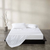 White Non-Slip Foam Bathtub Shower Mat With Suction Cups