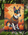 Basenji Fall Garden Flag
